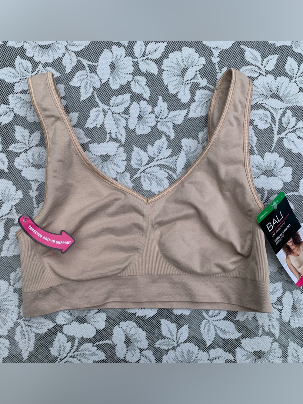 Bali Wireless Seamless Comfort Bra - Beige